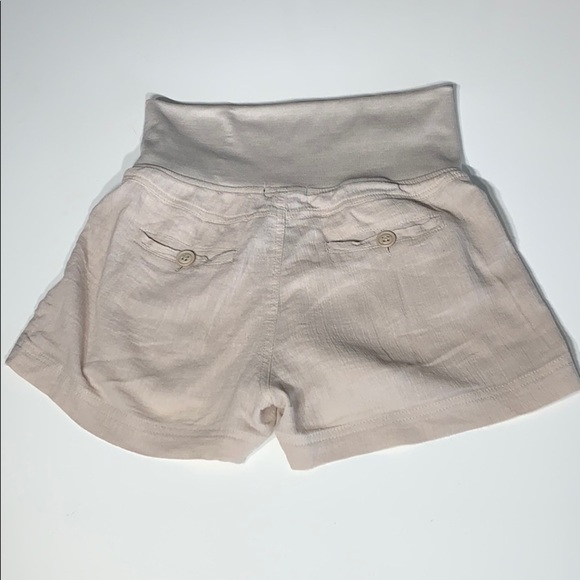 Grass Collection Cotton Fold Over Short khaki small - Picture 3 of 5